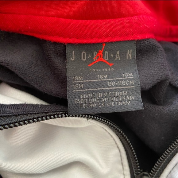 Jordan Jumpman Air Blocked Tricot Set Boys' Toddler Black/White/Red 18 month - Picture 6 of 6